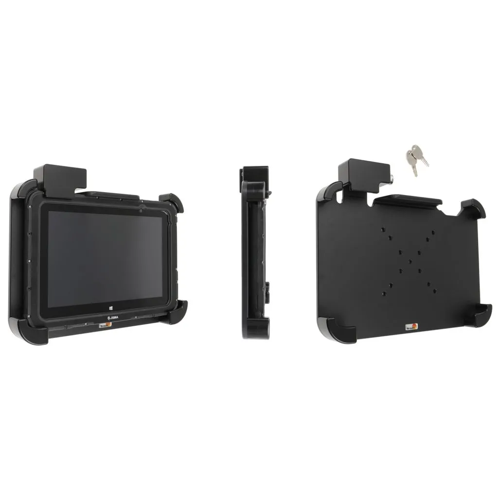 Brodit Passiv holder til Zebra ET50/ET51/ET55/ET56 10.1 m. Rugged frame m. Lås/Nøgle