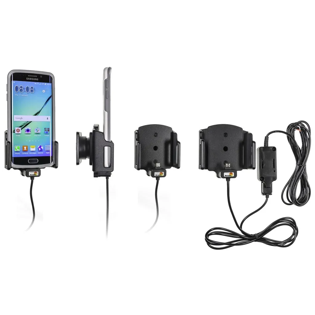 Brodit Justerbar Holder Faststrøm MicroUSB (D:9-13 / B:62-77mm) - 527621