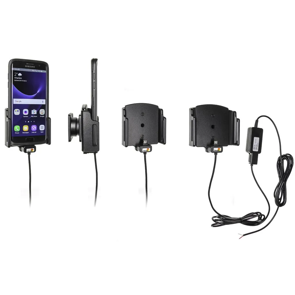 Brodit Justerbar Holder Faststrøm MicroUSB (D:6-10 / B:75-89mm) - 527628