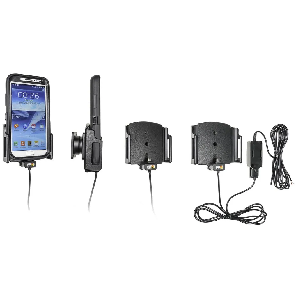 Brodit Justerbar Holder Faststrøm MicroUSB (D:12-16 / B:75-89mm) - 527630