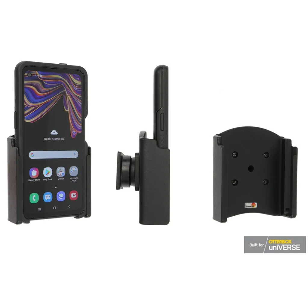 Brodit Passiv mobilholder til Samsung Galaxy Xcover Pro SM-G715 med OtterBox uniVERSE case - 711214