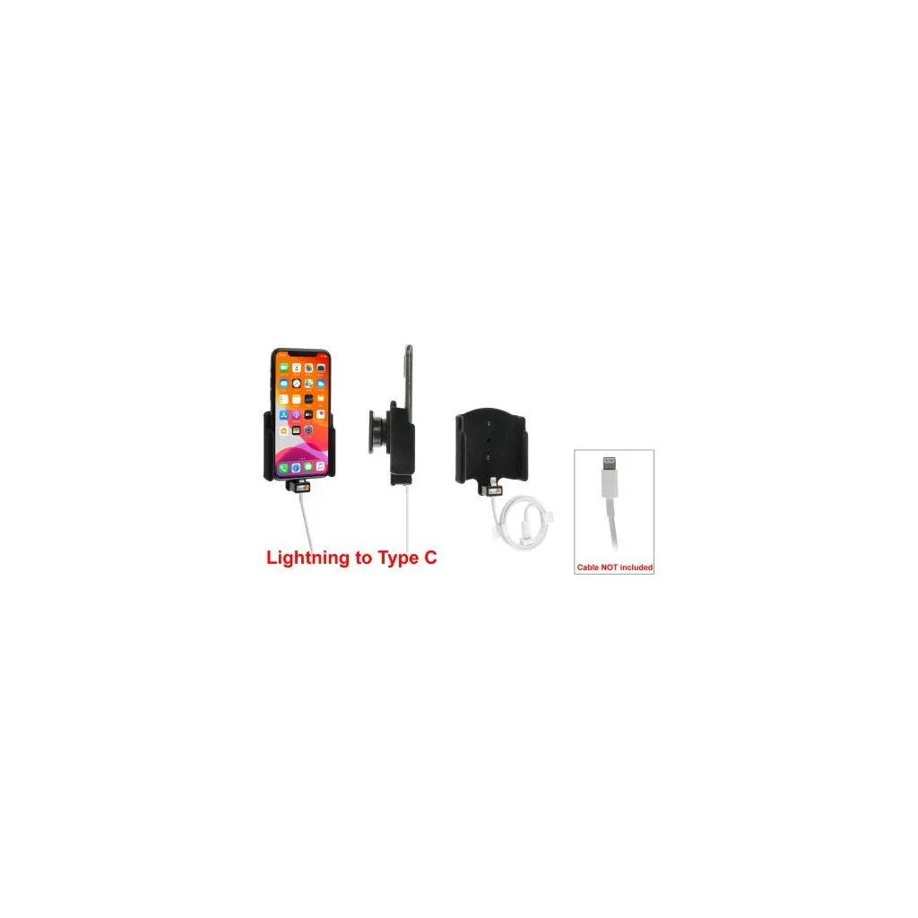 Brodit Holder m. kabeltilslutning til lightning til Type C  til Apple iPhone 11 pro - 714161