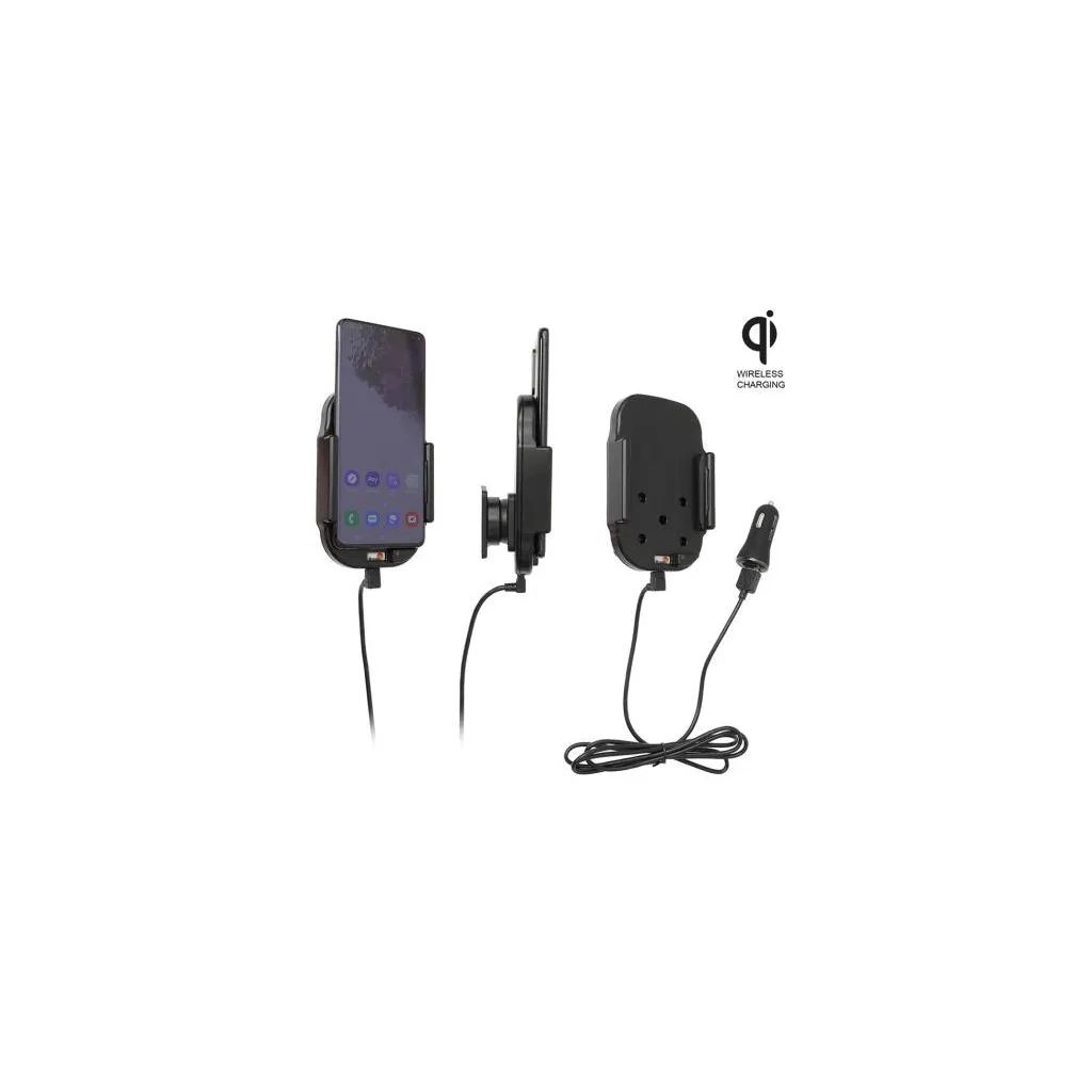 Brodit Qi Trådløs Aktiv Holder m. Cigar adapter til Samsung Galaxy S20 Plus 5G - 718191