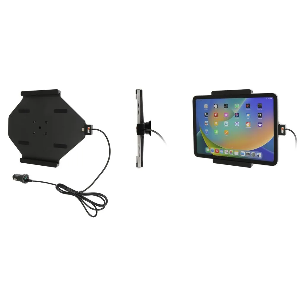 Brodit Aktiv Tablet Holder m. cigar adapter til Apple iPad 10th Gen/iPad 11th Gen./iPad 2025 A16 - 721339