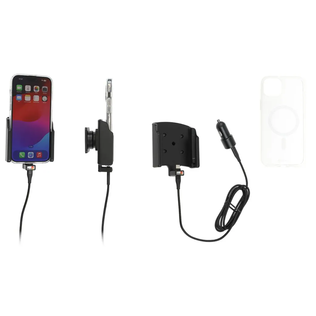 Brodit Aktiv Mobilholder til Apple iPhone 15 Plus Inkl. Brodit Magnetisk Hybrid Cover - 721395