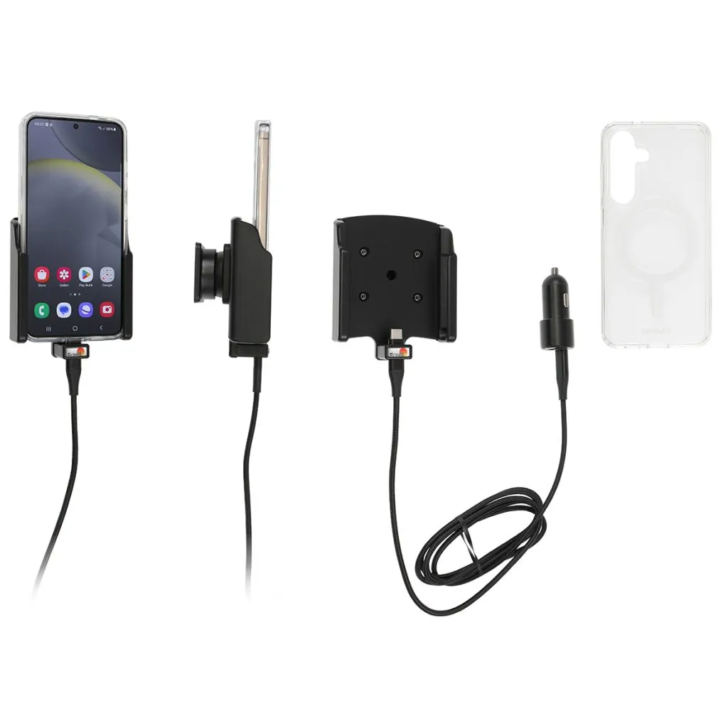 Brodit Aktiv Mobilholder til Samsung Galaxy S24 Inkl. Brodit Magnetisk Hybrid Cover - 721404