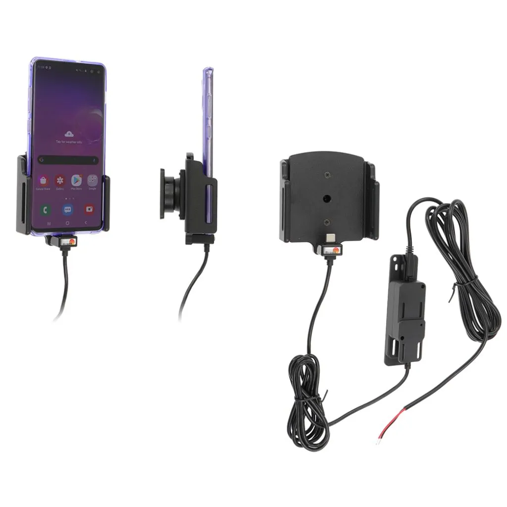 Brodit Justerbar Holder Faststrøm USB Type-C (D:2-10 / B:75-89mm) - 727204