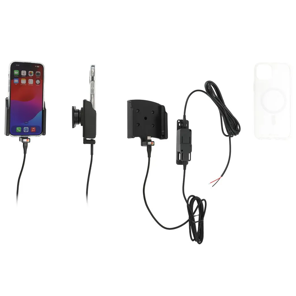 Brodit Faststrøms Aktiv Holder til Apple iPhone 15 Plus Inkl. Brodit Magnetisk Hybrid Cover - 727395