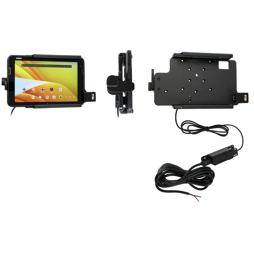 Brodit Aktiv Holder m. retention-lock og USB-C til Zebra ET401 8” uden Rugged Boot – 747466