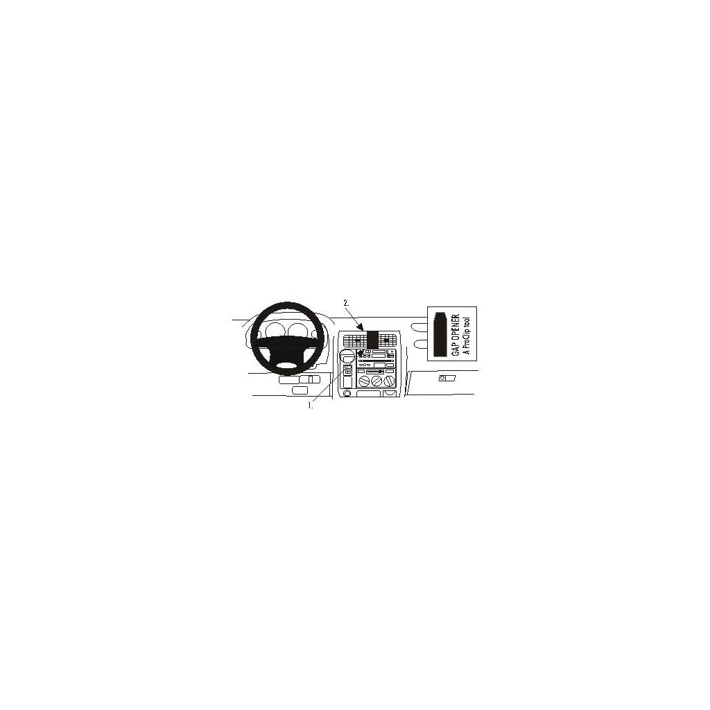 Brodit Proclip Monteringsbeslag - Toyota LandCruiser 90 97-02