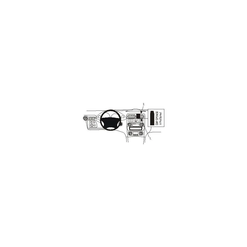 Brodit Proclip Monteringsbeslag - Mercedes Benz C-Class (180-320) 00-06