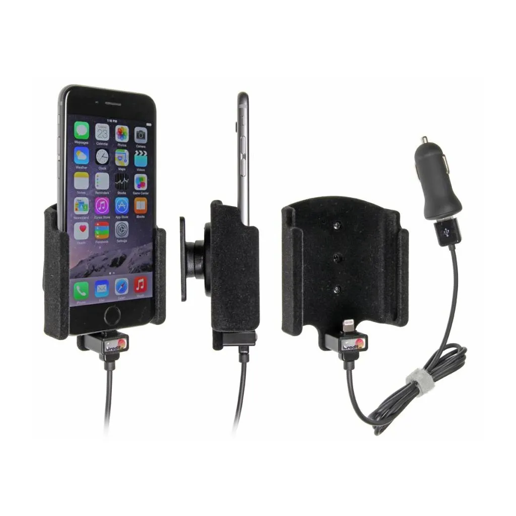 Brodit Aktiv Mobilholder m. USB adapter til Apple iPhone 6/6S/7 