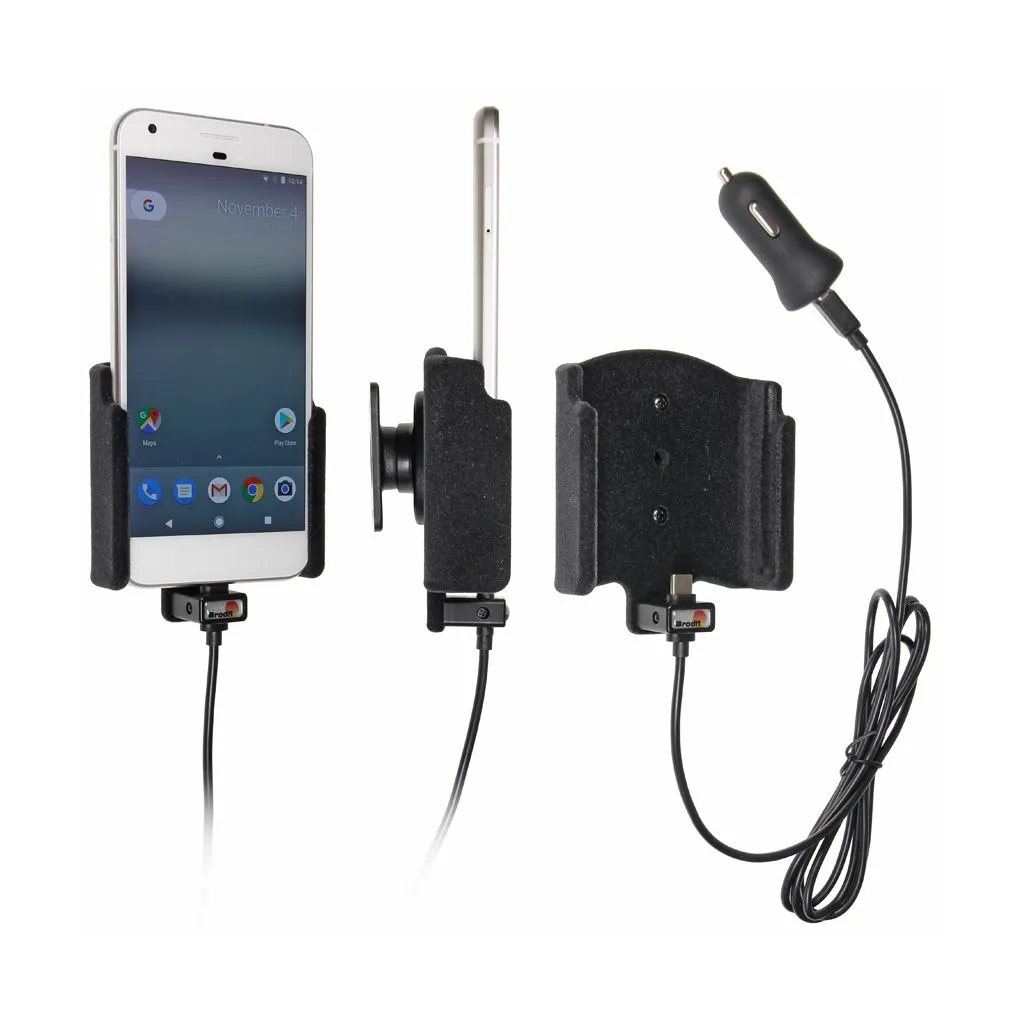 Brodit Aktiv Mobilholder med cigar adapter til Google Pixel XL - 521924*