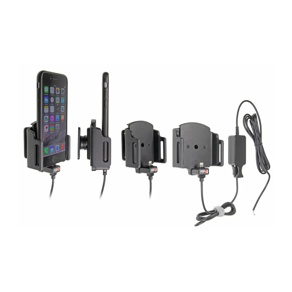 Brodit Faststrøms Aktiv mobilholder til Apple iPhone 6/6S/7/8/X/Xs/SE 2020  med beskyttelsescover B:62-77 D:6-10mm - 527666