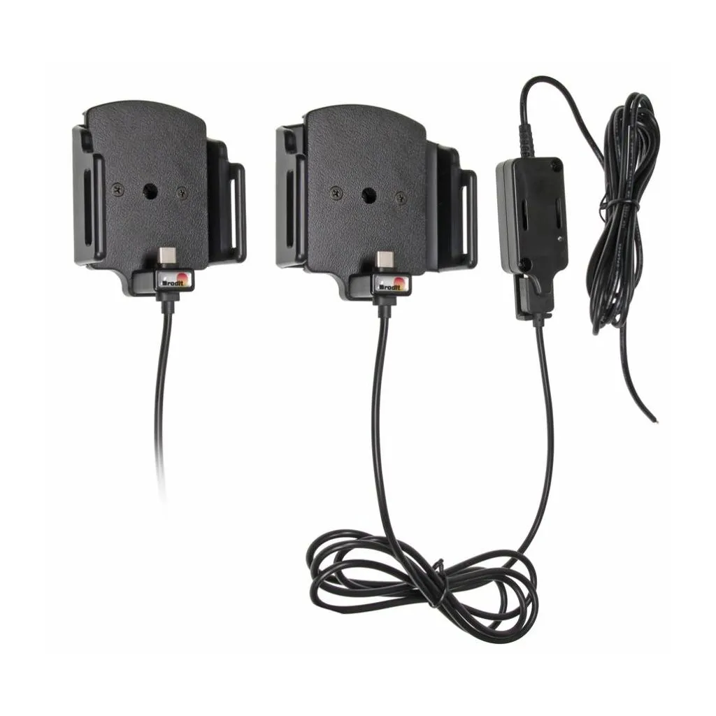 Brodit Justerbar Holder Faststrøm USB Type-C (D:6-10 / B:62-77mm) - 527840
