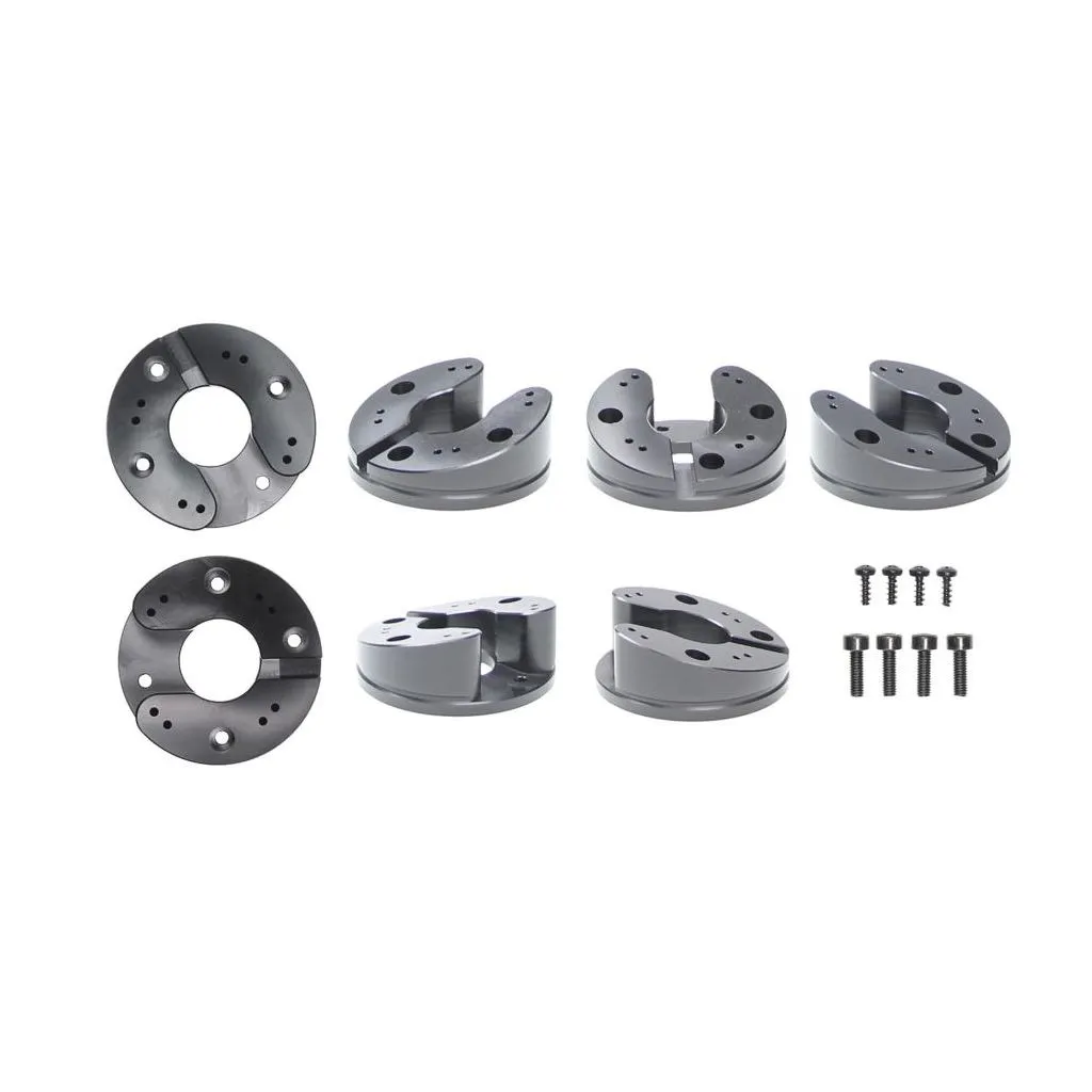 Brodit Piedestal Mount f/Kabelgennemføring - Løse dele - 15° Vinklet Top del - Sort - 215568