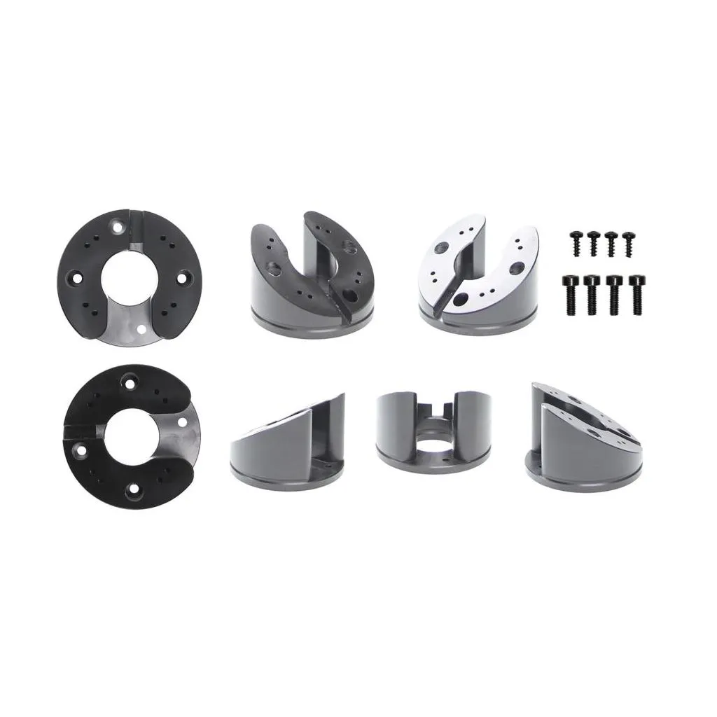 Brodit Piedestal Mount f/Kabelgennemføring - Løse dele - 30° Vinklet Top del - Sort - 215569