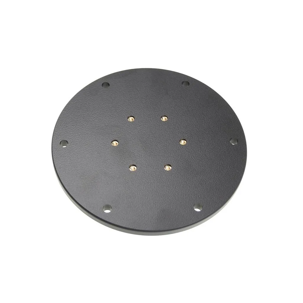 Brodit Piedestal Mount f/Kabelgennemføring - Løse dele - Monteringsplade 150 mm - Sort - 215598